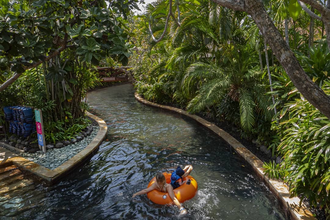 Lazy River in Waterbom semi indoor themepark