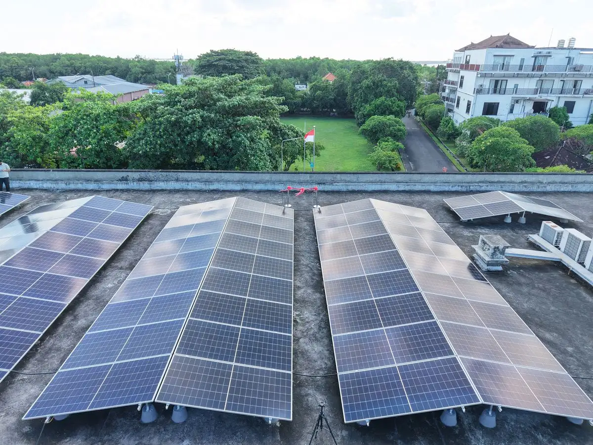 Solar panels supporting JTB Indonesia operational sustainability