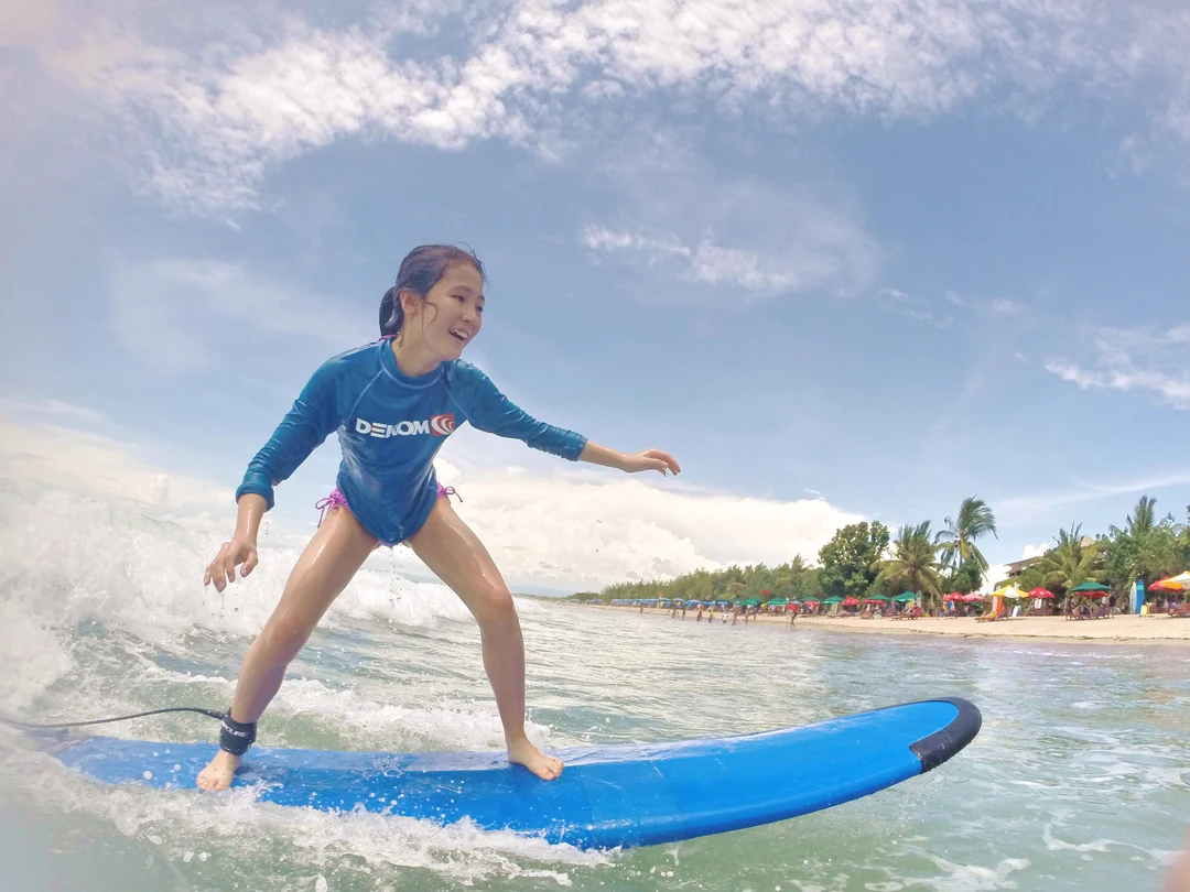 Bali surf lesson activity for summer water adventure