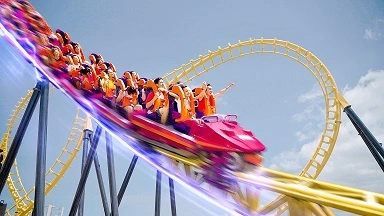 Trans Studio Bali Boomerang ride for themepark in Bali for summer 2026