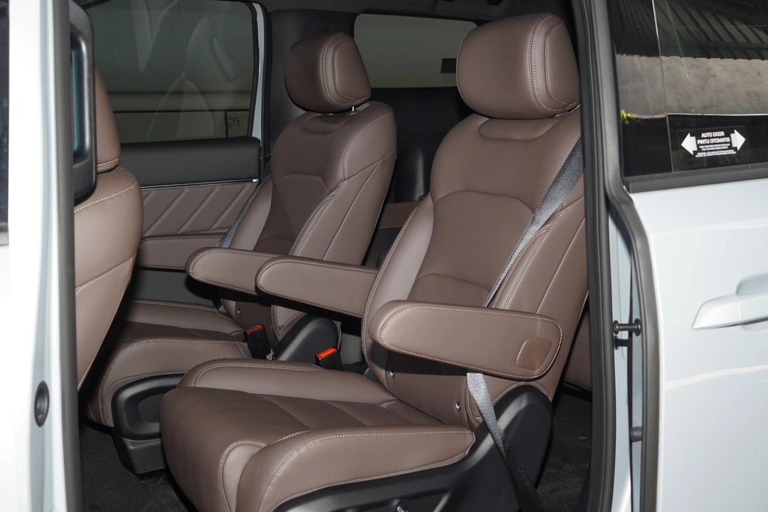 Comfortable electric vehicle interior for Bali tour