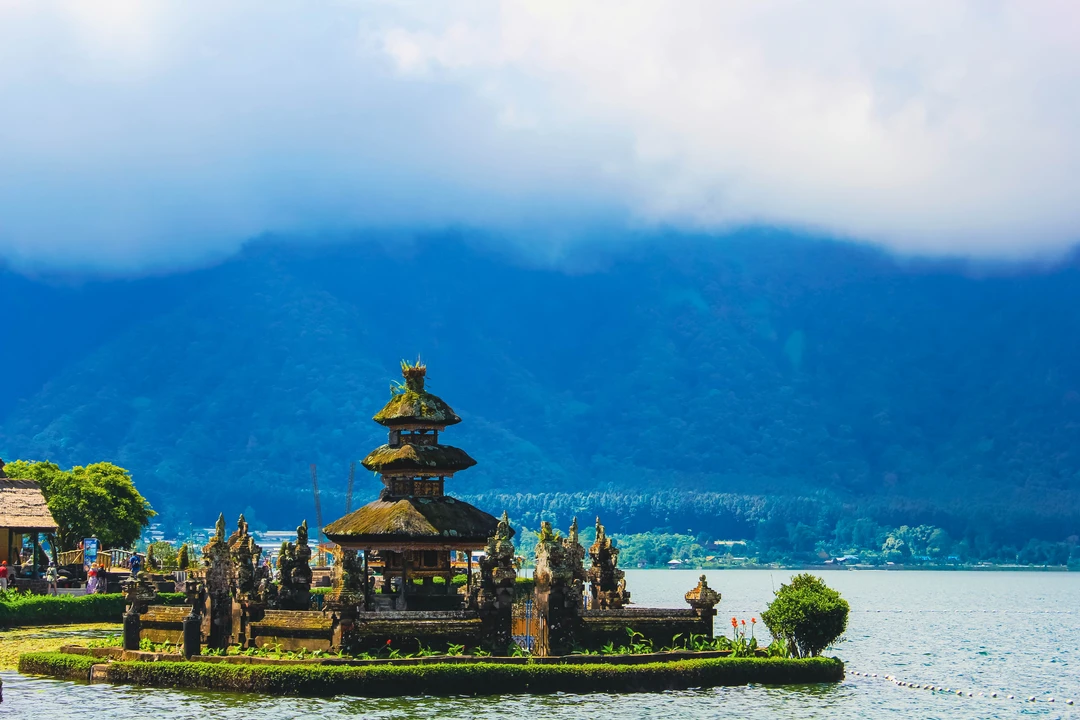 Lake Bratan tourism area in Bedugul Bali