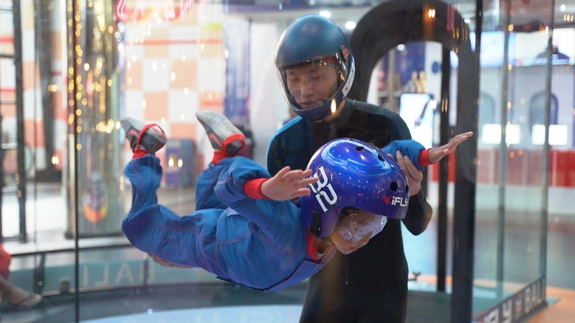 I-Fly indoor activity at Trans Studio theme park bali