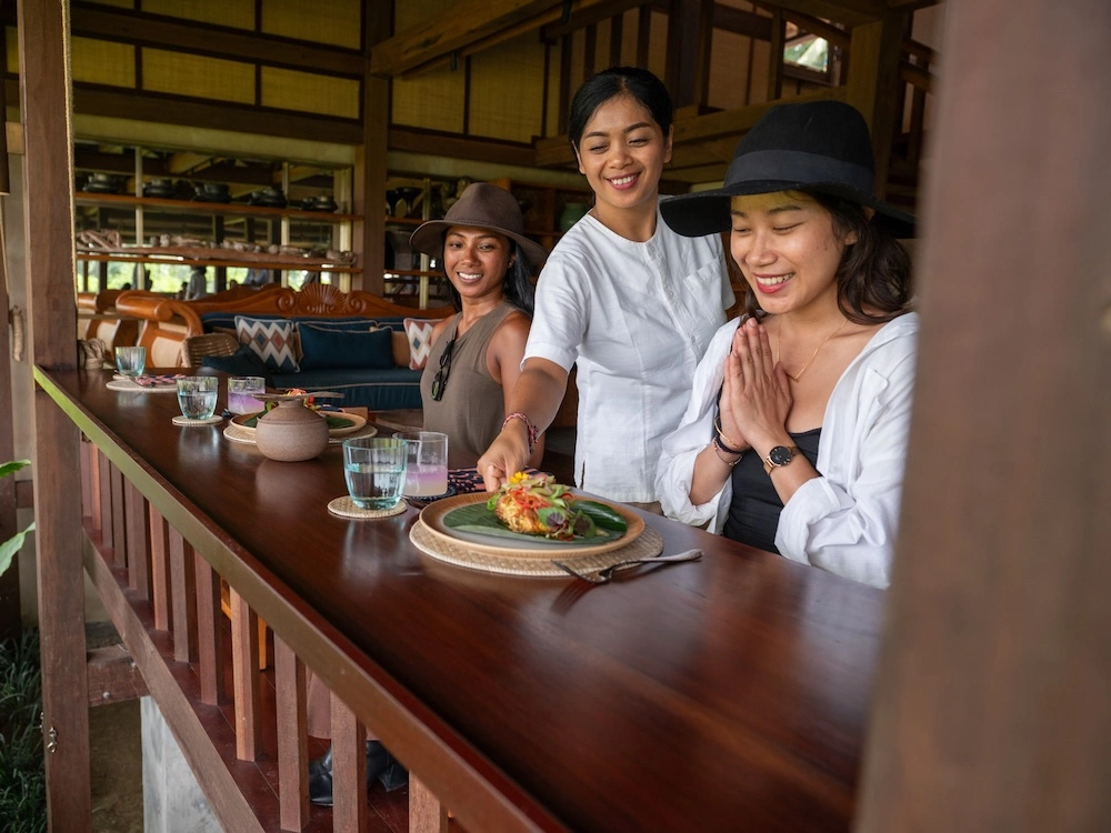 Farm-to-table dining experience in Bali