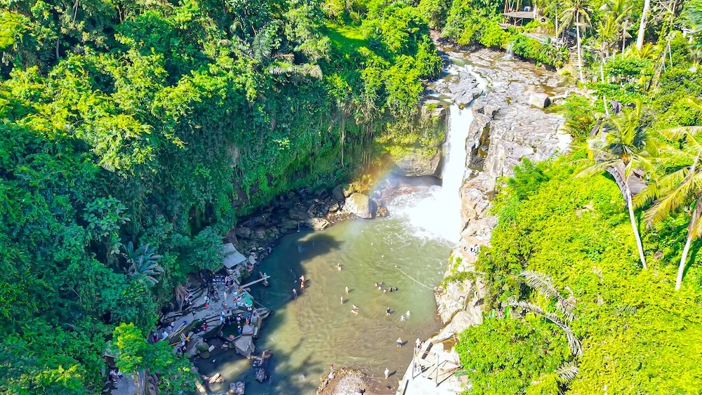 Luxury corporate retreat in Bali with nature and waterfall experience