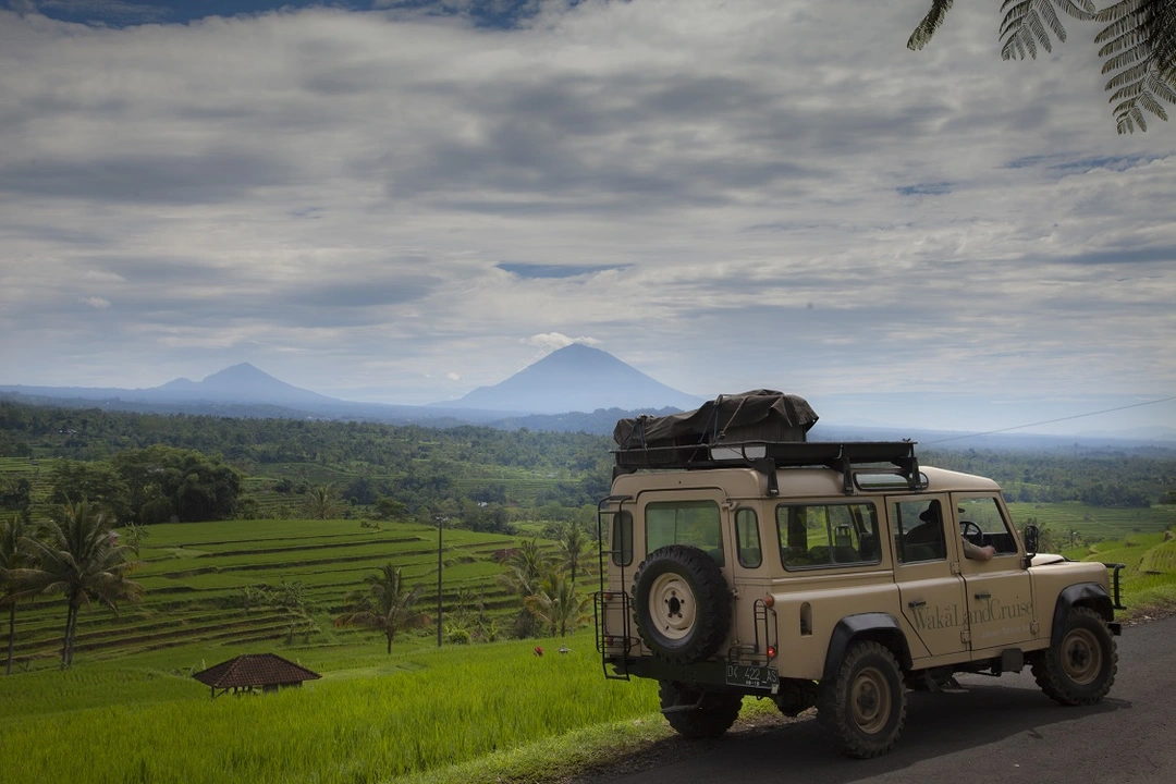 Lunch near bamboo forest during Bali rainforest adventure