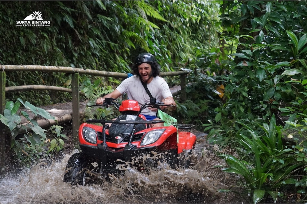ATV tourism area through Bali jungle track