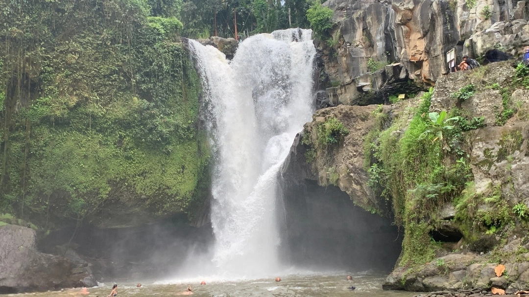 Tegenungan Waterfall scenery for waterfalls tour in Ubud